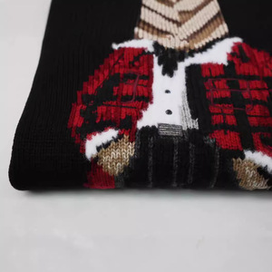 Maglione in Puro <span class=keywords><strong>Cotone</strong></span> di Alta Qualità con Ricamo Orsacchiotto Stile Campus Americano per <span class=keywords><strong>Donna</strong></span>, Novità Autunno-Inverno - Product Image 4