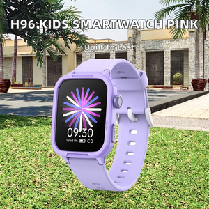 H96 Kids Smartwatch for Girls IP68 Waterproof Android <strong>Touch</strong> <strong>Screen</strong> Square Design Heart Rate Monitor Fitness Tracker Sports Sleep - Product Image 2