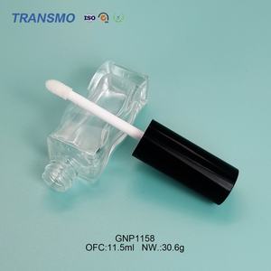 Tube de brillant à lèvres ondulé en verre, flacon de brillant à lèvres de luxe, tubes de brillant à lèvres transparents, logo personnalisé, tubes de brillant à lèvres roses - Product Image 4