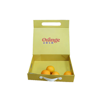 Boîte cadeau pliable pour fruits personnalisée, vente en gros, haute qualité, imprimée avec logo, emballage pliable pour cadeaux de fruits frais de qualité supérieure