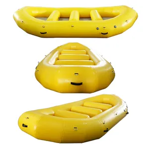 Balsa inflable de agua blanca para 10 personas, balsa inflable de fábrica de China, venta al por mayor