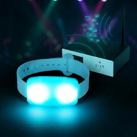 Bracelet LED personnalisé, bracelet lumineux RGB, fabrication OEM ODM, télécommande RF pour concert, mariage, événement