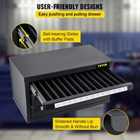 Gabinete de Herramientas Resistente, Caja de Herramientas de Acero, Gabinete Metálico para Herramientas de Garaje, Cajas de Herramientas