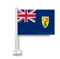 Drapeau de voiture SAIPAN pour vitre de voiture, en polyester, avec mât inclus, décorations patriotiques pour festivals, célébrations et défilés