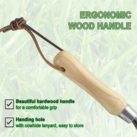Outil de jardin manuel avec manche en bois pour désherber, planter, repiquer et creuser – Prise en charge OEM/ODM