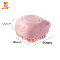 Nouvelle brosse de bain à pression pour animaux de compagnie, brosse à mousse pour chat et chien