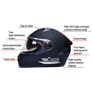 新しいAWN309フルフェイスドットモーターサイクルヘルメット-ライディングギアをアップグレード - Product Image 5