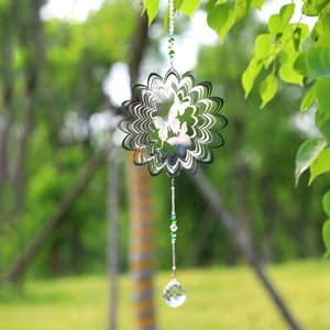 Campanas de Viento Tradicionales de Lujo con Diseño 3D de Animales y Árboles, Acero Inoxidable 304 de 15 cm, Hechas a Mano, Adorno para Jardín y Festividades, Precio de Fábrica - Product Image 3