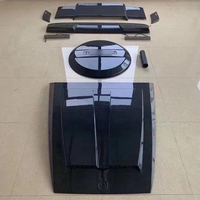 Barre lumineuse de toit en fibre de carbone, couvercle de moteur, couvercle de roue de secours, spoiler pour Benz G-CLASS 2019-2024 pour W464 G800 G63 pour Brabus