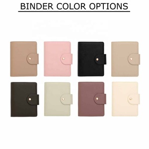 Agenda Finanziaria A6 da Donna Yihe in Pelle Morbida Goffrata a 10 Colori con Anelli e Portafoglio Oro Rosa per Ufficio - Product Image 3