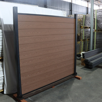 SONSILL WPC Bois Plastique Composite Clôture de Sécurité Poteau de Clôture et Quincaillerie pour Fermes