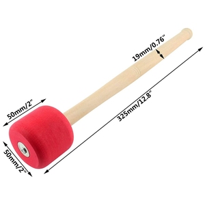 2 martillos de tambor de espuma para bajo, martillos de tambor <span class=keywords><strong>grandes</strong></span>, accesorios para instrumentos de percusión, <span class=keywords><strong>baquetas</strong></span> - Product Image 5