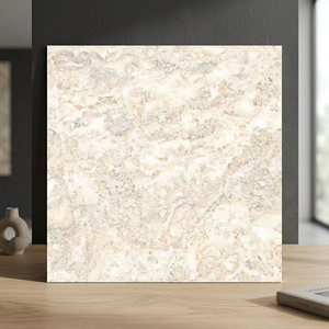 Emperador Crystal 600x600mm Glossy Porcelain Floor <b>Tiles</b> Marble Effect 24x24inch Design - Product Image 3