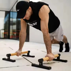 Barre parallele invertite <span class=keywords><strong>in</strong></span> <span class=keywords><strong>legno</strong></span> di quercia di alta qualità per <span class=keywords><strong>trazioni</strong></span>, per uso domestico, esercizio fisico e fitness - Product Image 5