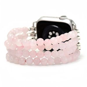 สายรัดข้อมือประดับลูกปัดหินสำหรับ <span class=keywords><strong>Apple</strong></span> <span class=keywords><strong>Watch</strong></span> Band 38 40 41 42 <span class=keywords><strong>44</strong></span> 45 49 มม. สำหรับ Iwatch Ultra 2 <span class=keywords><strong>Se</strong></span> 9 8 7 6 5 Correa - Product Image 1
