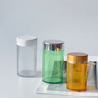 Jiangyin Fabricant Bouteilles de pilules vides personnalisées givrées vert/sarcelle/turquoise opaque sarcelle pour les vitamines gommeuses