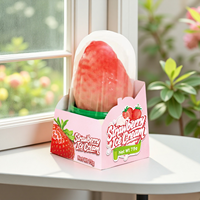 Vente en gros de crème glacée à la pêche, à la mangue et au citron, personnalisée OEM, célèbre sur Internet, avec un arôme riche de lait, emballage en boîte/sac, logo personnalisé