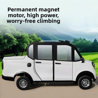 Nouveau véhicule utilitaire électrique à quatre roues, modèle entièrement fermé, double usage (transport de marchandises et livraison)