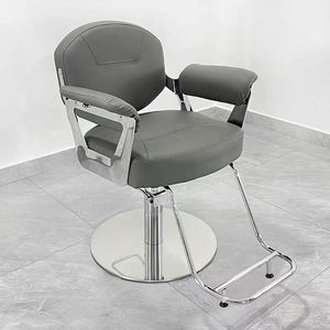 Modern Design Portable Metal Hydraulic Orange Barber Chair 360 Degree Swivel Function for Salon Furniture Living Room Hotel Use - Product Image 2