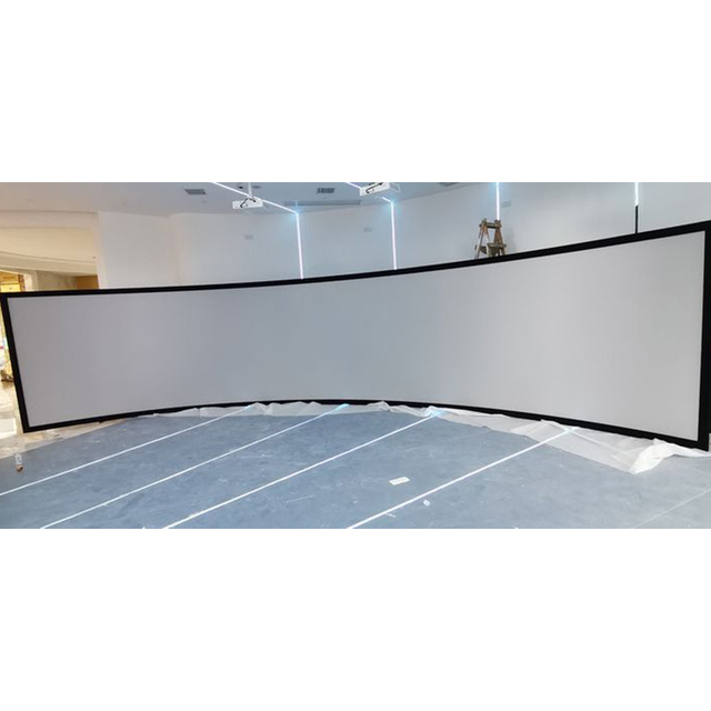 180 270 270 360 Degree Curved Fixed Frame Projector Screen Meeting Room museum Theater