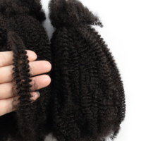 Cheveux Afro Kinky 4C Mixtes en Vrac 20 Pouces 100g Texture Naturelle Extension de Cheveux à Tresser Vente en Gros ANNA