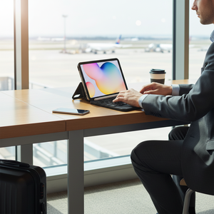 Clavier magique sans fil <span class=keywords><strong>Bluetooth</strong></span> de dernière génération pour iPad Mini / iPhone avec support arrière et rétroéclairage 7 couleurs - Product Image 6