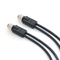 Connecteur femelle anti-vibration moulé par injection KRONZ M12 étanche IP67, prise aviation un-vers-deux pour capteurs et actionneurs
