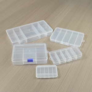 Transparent Jewelry Storage <b>Box</b> 5-Compartment PP Portable Organizers For Beads Earplugs Fishing <b>Tackle</b> Desktop Storage - Product Image 1