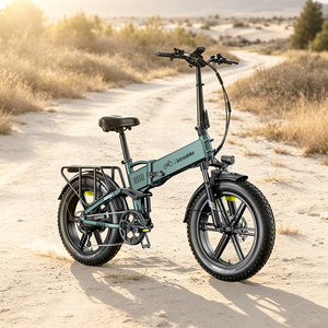 Certifié EN15194 vélo électrique pliant 20 pouces double suspension fourche 40mm amortisseur arrière ville tout‑terrain pedelec - Product Image 1