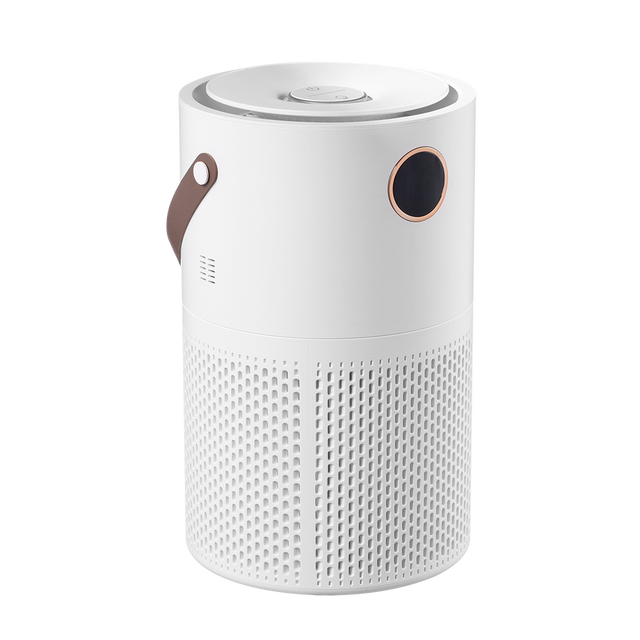 3GOLD A09 H13 Household Rechargeable USB Powered Quiet Desktop Air Purifier with Hepa Filter and Air Quality Display