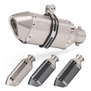 Pot d'échappement de moto en acier inoxydable modifié Huanglong 600 <span class=keywords><strong>Scorpion</strong></span>, universel, petit hexagone, pour course, grande cylindrée - Product Image 4