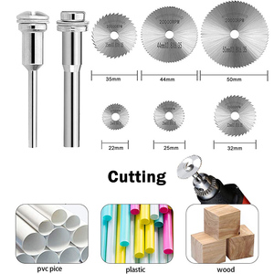 7 pièces en <span class=keywords><strong>acier</strong></span> scie disque roue Mini lames de coupe perceuse rotative lames de scie pour <span class=keywords><strong>Dremel</strong></span> Fordom perceuses outils rotatifs - Product Image 3