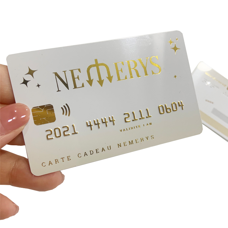 Customized Personalized Luxury Credit Cards Size PVC Creative Gold Foil Embossed Business Card