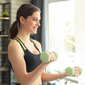Venta al por Mayor de Fábrica: Juego de Mancuernas de Neopreno Hexagonales Pequeñas de Colores Personalizadas con Logotipo para Gimnasio en Casa y Equipo de Fitness - Product Image 5