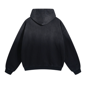 Sudadera con Capucha Personalizada para Hombre, 100% Algodón Ecológico, Estilo Urbano, Tejido Térmico, Corte Regular, Lavado Ácido Vintage, Talla Grande - Product Image 4