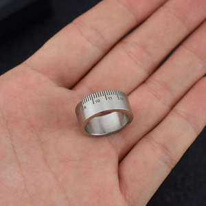 2026 Popular Simple Unique Niche Design Classic Ring Light Luxury Adjustable Unisex's Stainless Steel Rings Wholesale Jewelry - Product Image 1