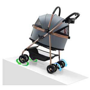 Ingrosso passeggino <span class=keywords><strong>per</strong></span> animali domestici a 4 ruote portatile in materiale Oxford pieghevole <span class=keywords><strong>per</strong></span> <span class=keywords><strong>cani</strong></span> da viaggio trasportini - Product Image 2