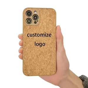 Anpassen von Logo-Handy hüllen aus Holz für iPhone 14 12 11 13 Textur Umwelt freundliche Handy hüllen