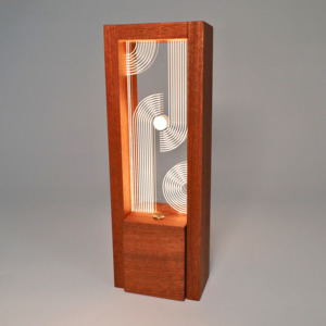 Nordic per la casa lampada da tavolo in legno luce e legno scuro sensore di tocco luce notturna ricaricabile camera da letto lampada da comodino - Product Image 4
