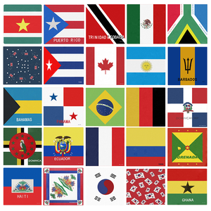 Pañuelo de Cabeza Cuadrado de Algodón con Bandera de Guyana, Personalizado, Multicolor, 55*55cm, <span class=keywords><strong>Bandana</strong></span> con Bandera Nacional - Product Image 2