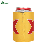Sparty NP8816 – Porte-canette isotherme en néoprène mince (3mm/5mm) avec impression de logo personnalisé OEM, idéal pour bière glacée et canettes.