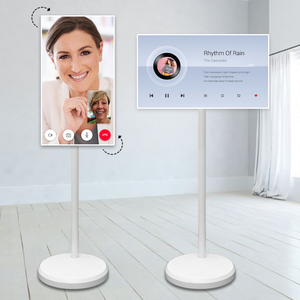 Wholesale 21.5 Inch HDTV <b>Portable</b> Mobile <b>TV</b> Display Android12 White 4GB+128GB Smart Screen LED Moveable Charging Capabilities Mo - Product Image 1