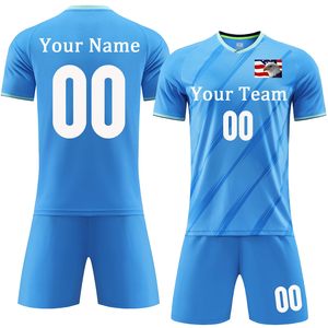Ensemble de maillots de football personnalisables blancs à col en V, manches courtes, impression par sublimation, évacuation de l'humidité, unisexe, pour équipes adultes - Product Image 5