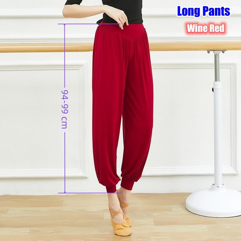 Pantalons Longs Vin Rouge