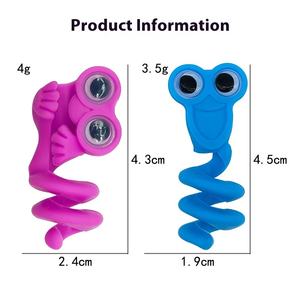 Cute Shape Soft Rubber Head Student Pencil Set Big Eye Bead Pen <b>Toy</b> Gift Small <b>Toy</b> 50mm Vending Capsule Plastic Pencil Topper - Product Image 3