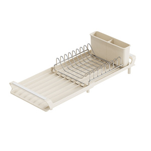 Escurridor de platos extensible, organizador de secado de encimera de fregadero para cuencos y platos - Product Image 4