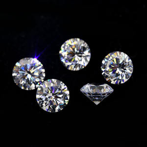 2000 piezas/lote de circonita cúbica 8A de alta calidad, corte a máquina redondo, 8 corazones 8 flechas, gemas sueltas de circonita cúbica para joyería - Product Image 6