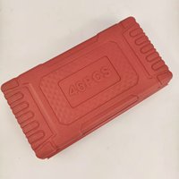 Ensemble d'outils ménagers de haute qualité, 46 pièces, noir, outils à main, douilles combinées, clés à douilles avec étui rigide