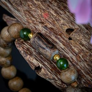 สร้อยข้อมือไม้กฤษณาธรรมชาติสำหรับเด็กและทารก, ลูกปัดไม้กฤษณาแท้, กลิ่นหอมอ่อนโยน, เครื่องประดับทำมือปลอดภัย, ของขวัญสำหรับเด็ก - Product Image 3