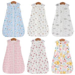 Gigoteuse d'été sans manches mi-mollet pour bébé, style européen et américain, en coton, anti-coup <span class=keywords><strong>de</strong></span> pied, pour <span class=keywords><strong>chambre</strong></span> climatisée - Product Image 2